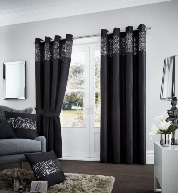 AVIV CURTAINS BLACK