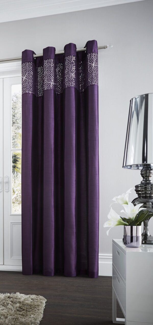 AVIV CURTAINS AUBERGINE - Image 2