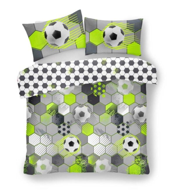 KIDS FOOTBALL STAMP DUVET SET - Image 2