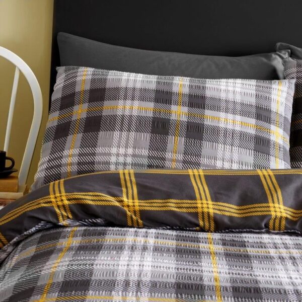 SEER SUCKER TARTAN DUVET SET - Image 7