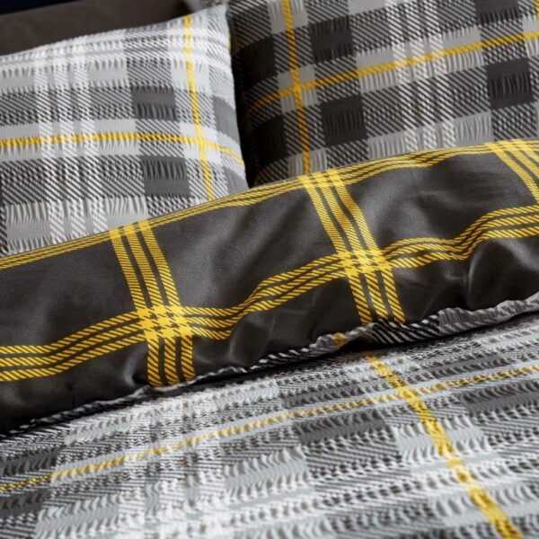 SEER SUCKER TARTAN DUVET SET - Image 9