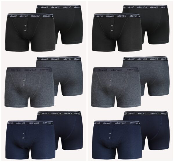 12 PACK MENS MATCHING ELASTIC BOXER SHORTS